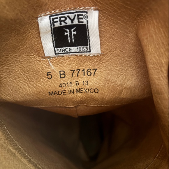 Frye Melissa Tall Button Boots Cognac Brown Size 5B - Picture 6 of 10